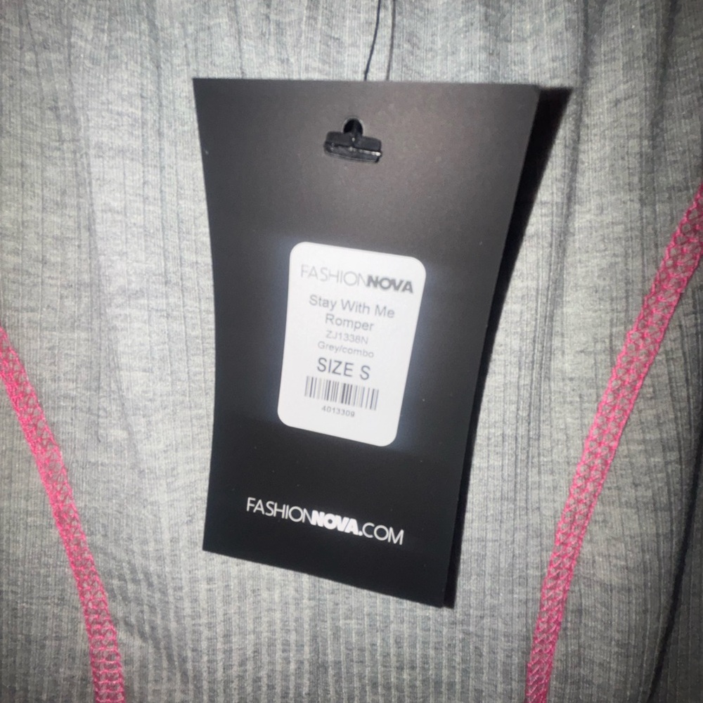 Gray and Pink Jumpsuit - Picture 2 of 5